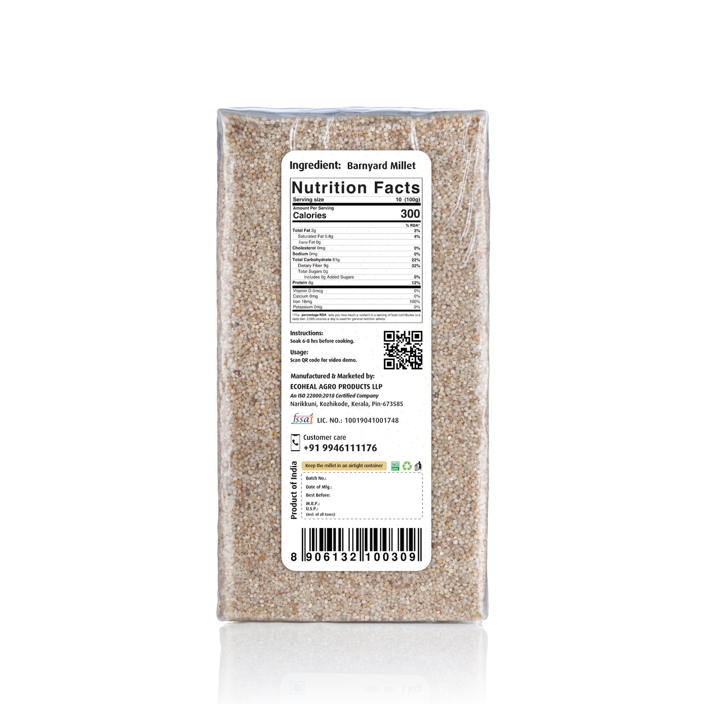Ecoheal Barnyard Millet - 1 kg