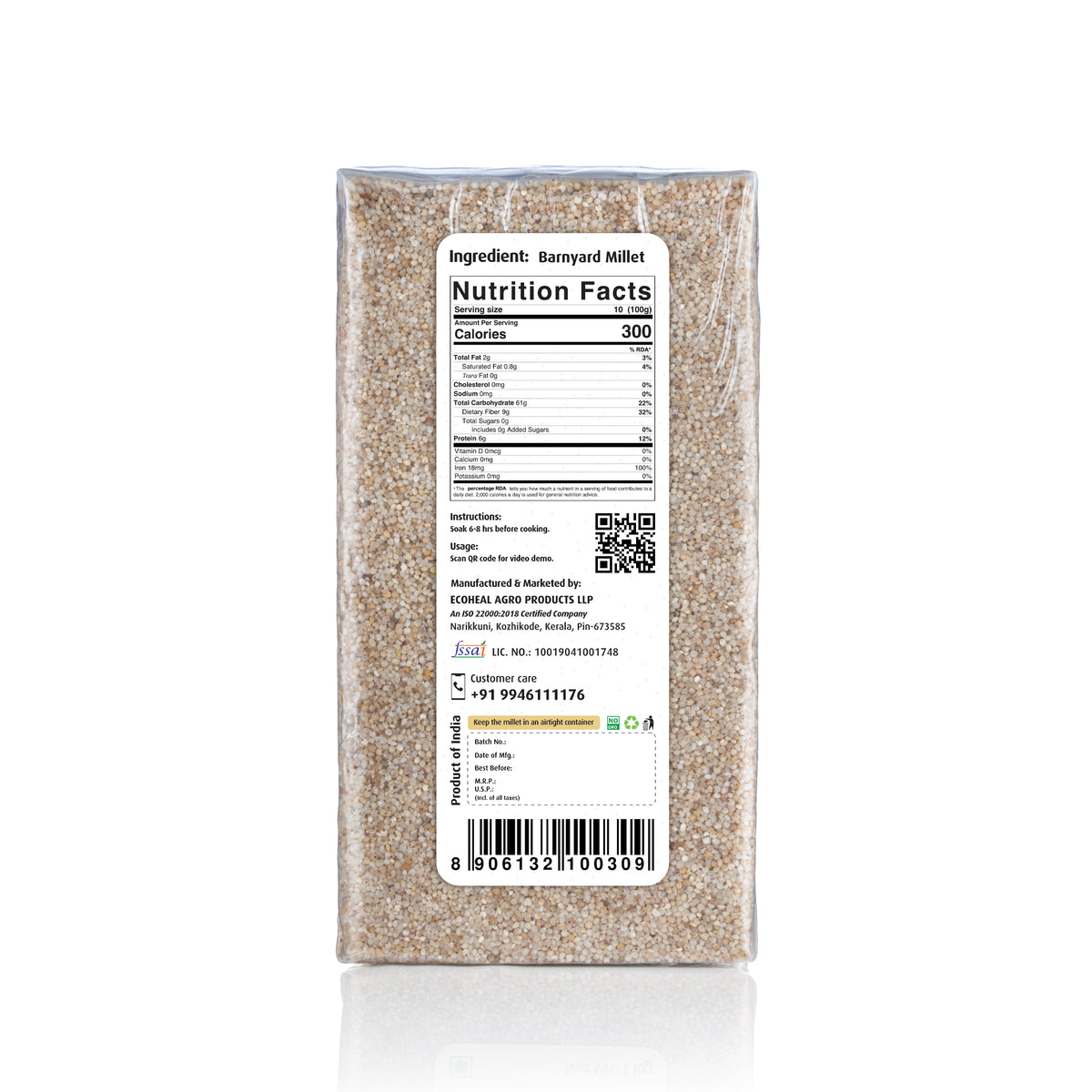 Ecoheal Barnyard Millet - 1 kg