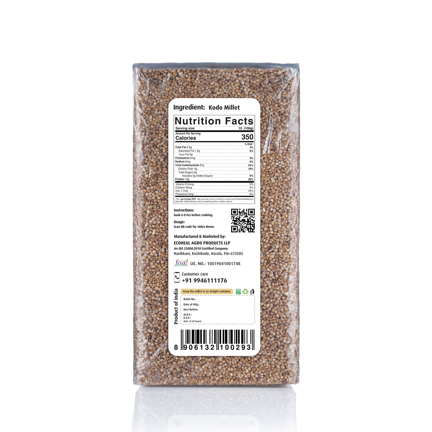 Ecoheal Kodo Millet - 1 kg