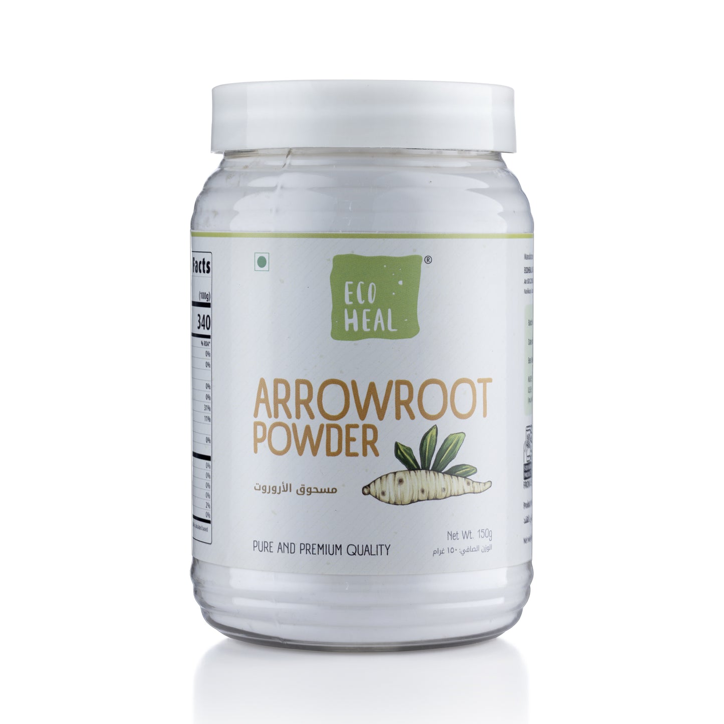 Ecoheal Arrowroot Powder White - 150 g