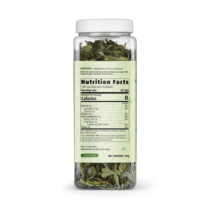 Ecoheal Whole Dry Stevia Leaf - 50 g
