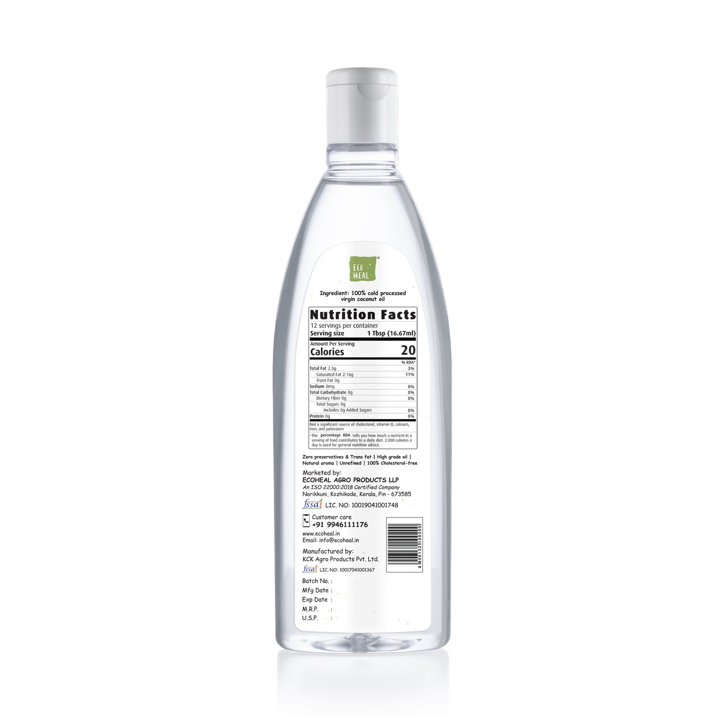Ecoheal Virgin Coconut Oil - 200ml