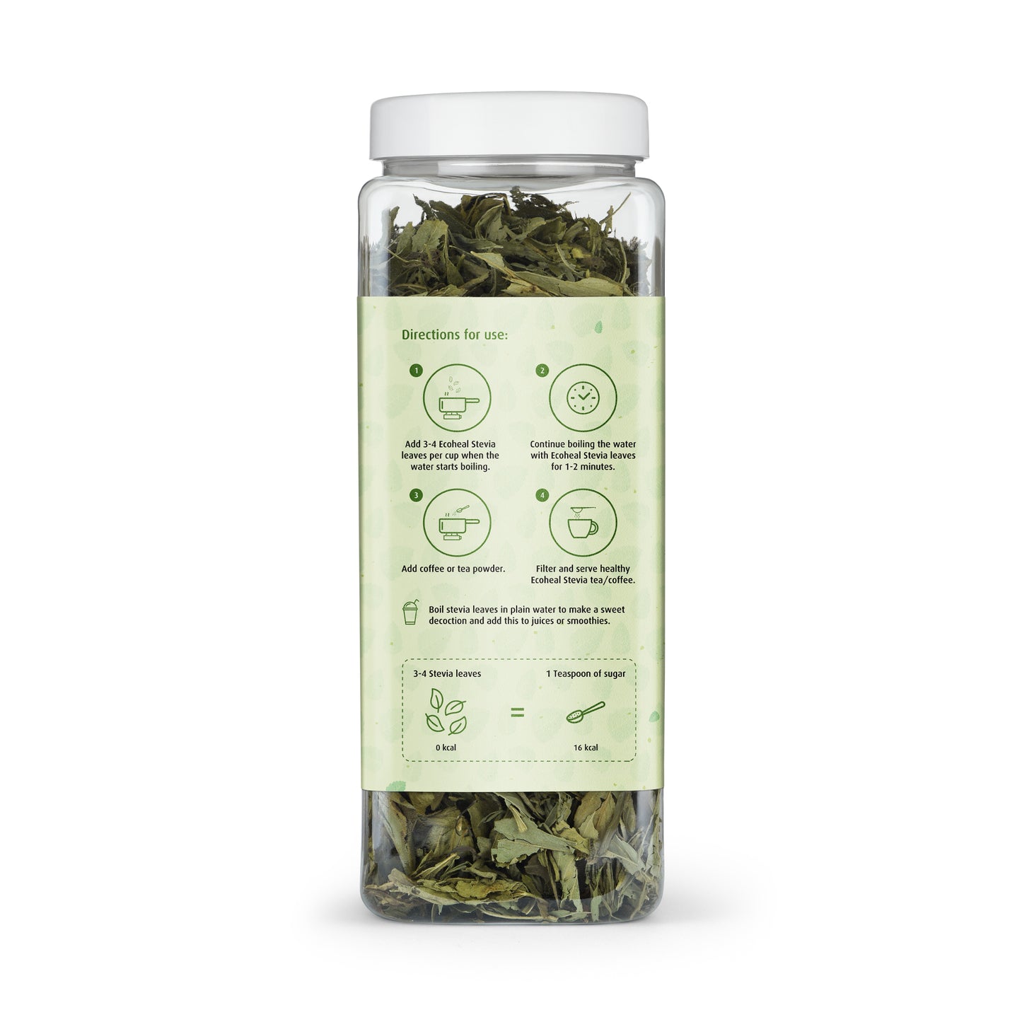 Ecoheal Whole Dry Stevia Leaf - 50 g