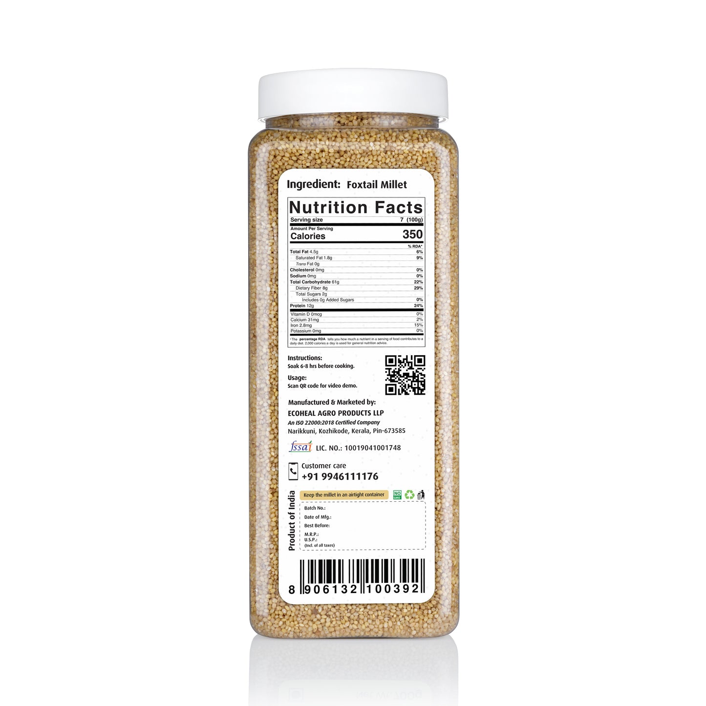 Ecoheal Foxtail Millet - 700 g