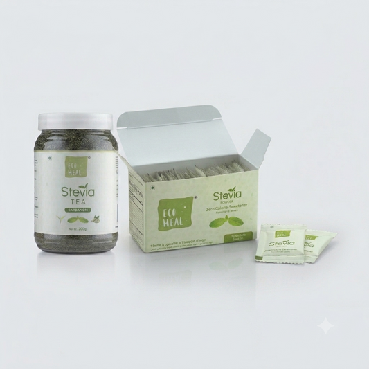 Ecoheal Stevia Tea & Stevia Sachet 30 Combo