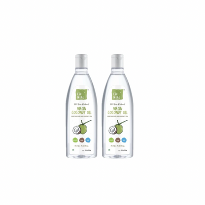 Ecoheal Virgin Coconut Oil - 200 ml (Pack of 2)