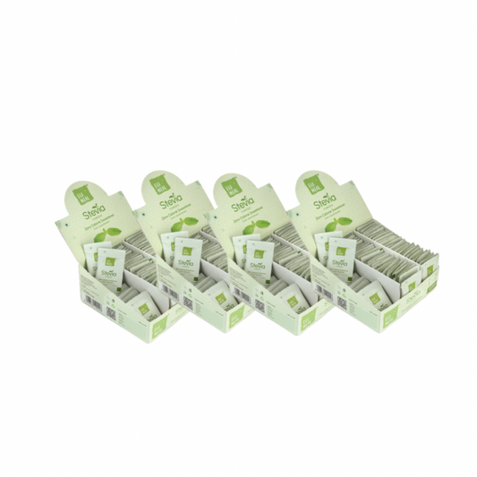 Ecoheal Stevia Sachets - 100 Sachets (Pack of 4)