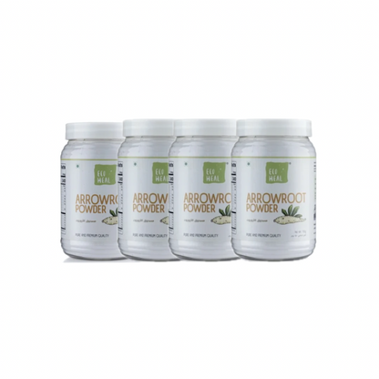 Ecoheal Arrowroot Powder White - 150 g (Pack of 4)