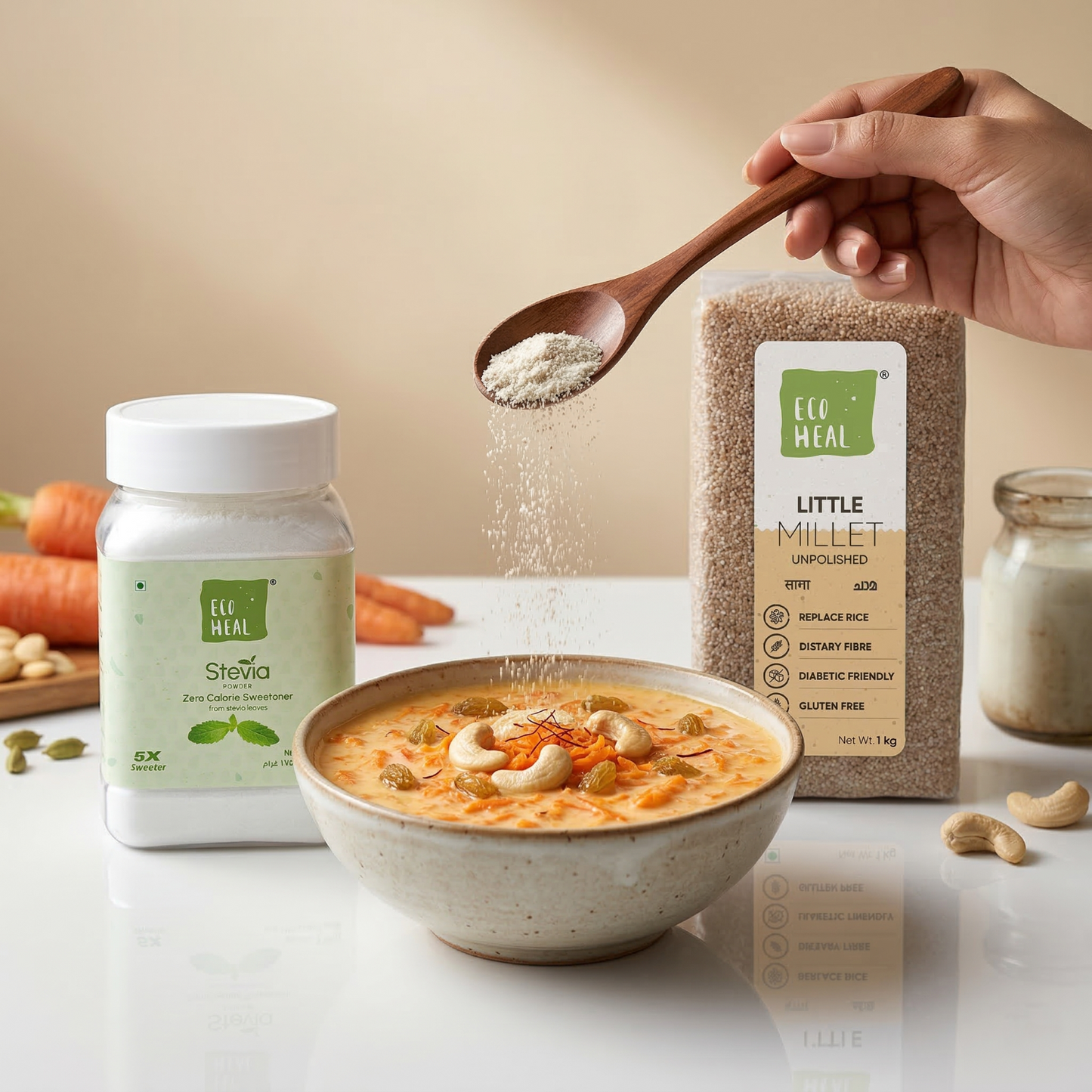 Eid Combo – Stevia Powder 175g & Little Millet 1Kg