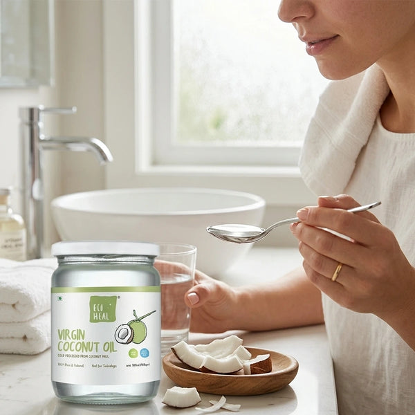 Oil pulling for teeth